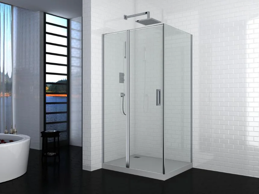 Hot Selling High Quality Portable Bathroom Folding Glass Shower Door Shower Enclosure